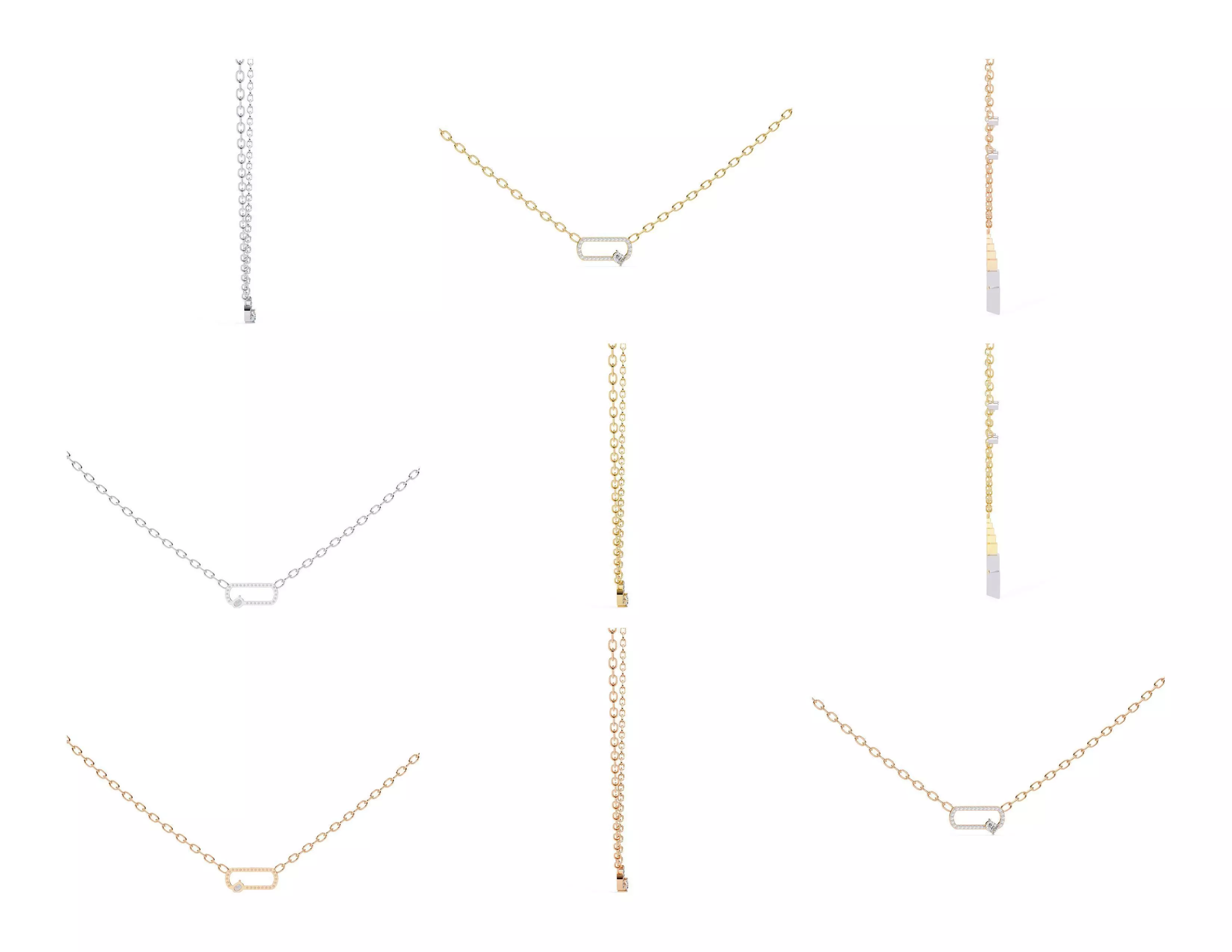 45 Diamond Pendant Designs 3DM STL Files Render 3D print model_25