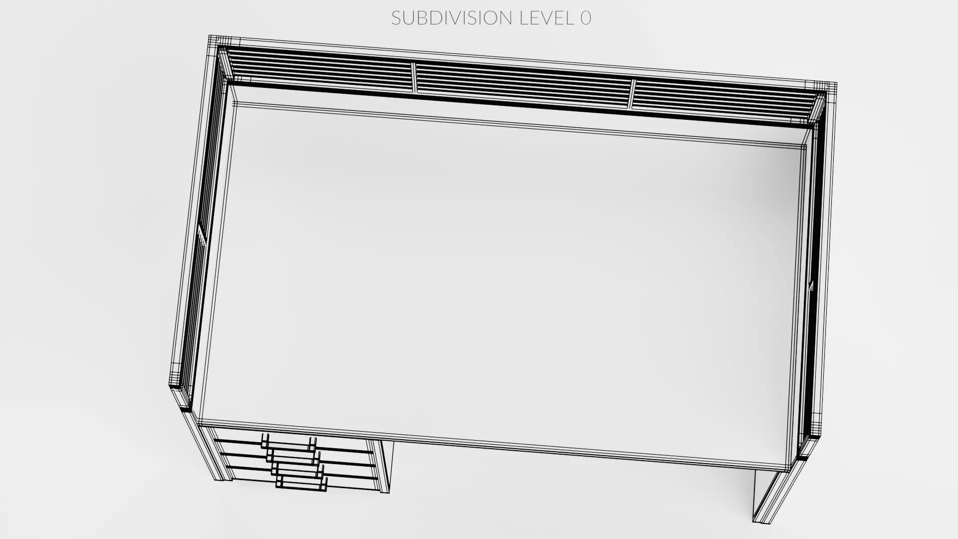 -Cubicle V2- Low-poly 3D model_9