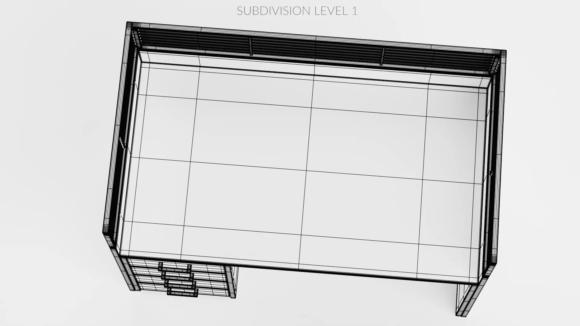 -Cubicle V2- Low-poly 3D model_10