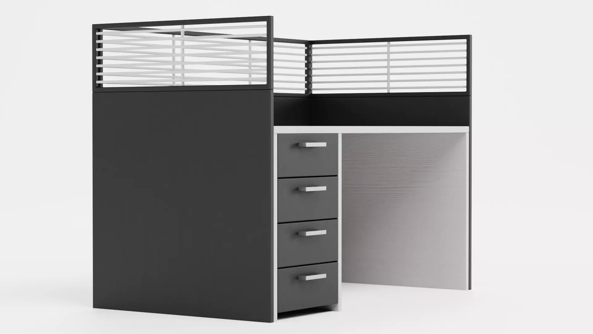 -Cubicle V2- Low-poly 3D model_2