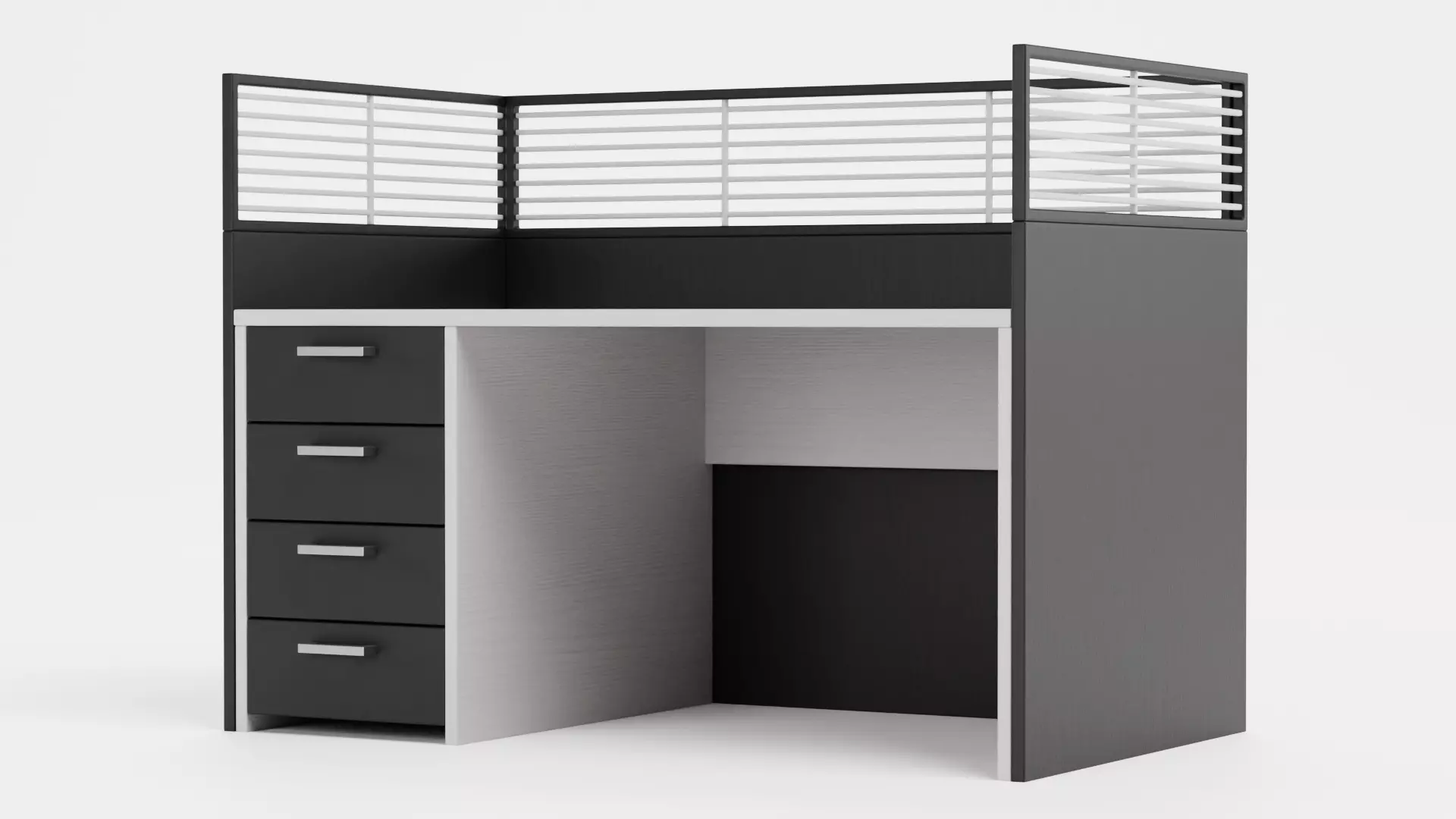 -Cubicle V2- Low-poly 3D model_1