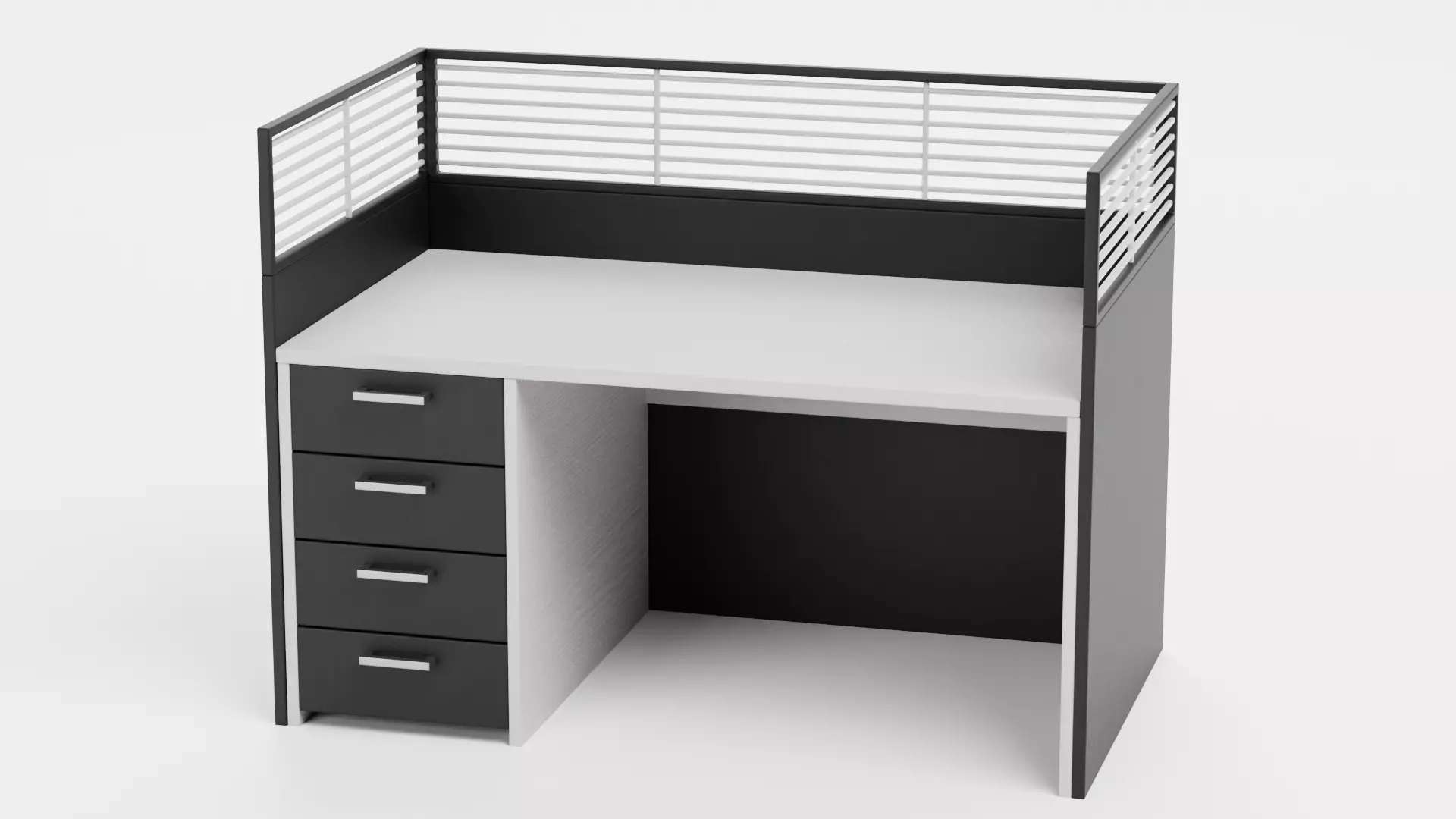 -Cubicle V2- Low-poly 3D model_0