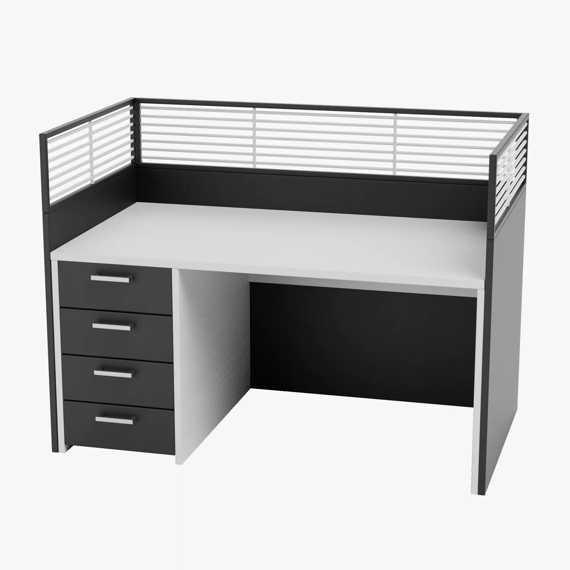 -Cubicle V2- Low-poly 3D model_11