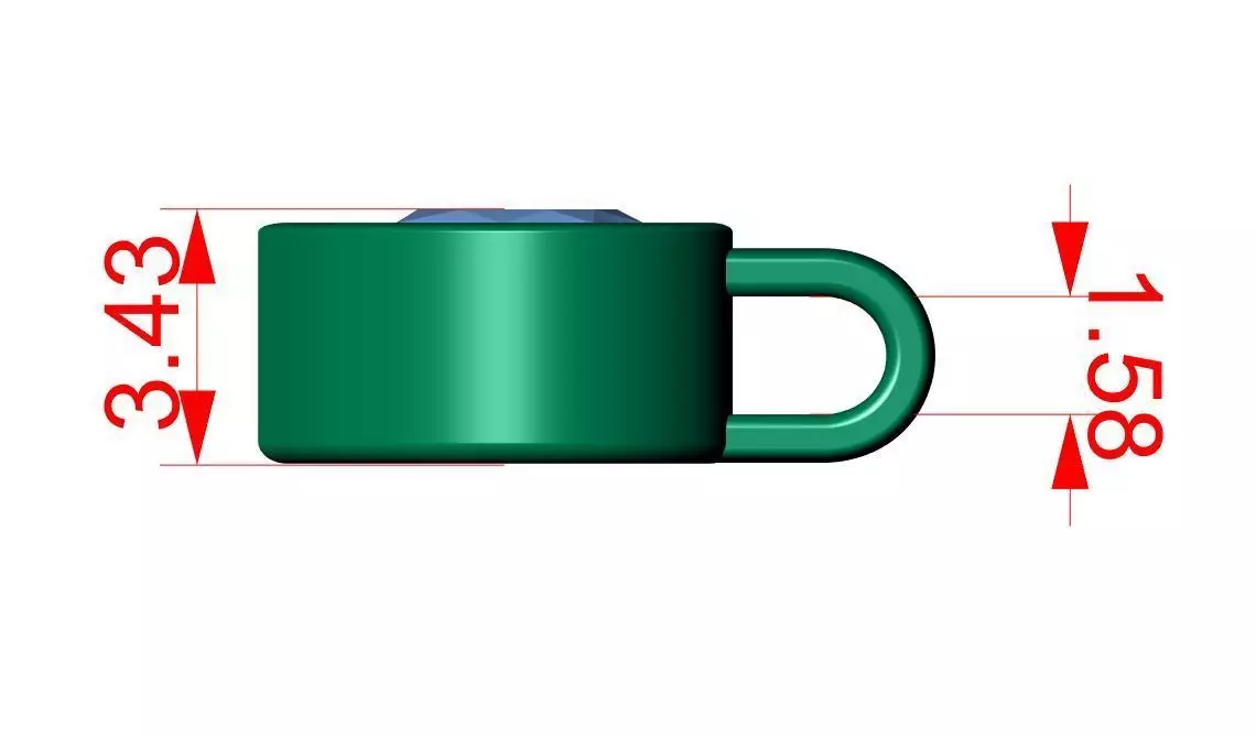 Pear Solitaire pendant 3D print model_12