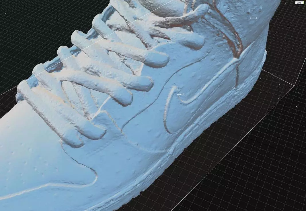 Highly detailed 3D model of the Nike SB Dunk High Strawberry  3D model_2