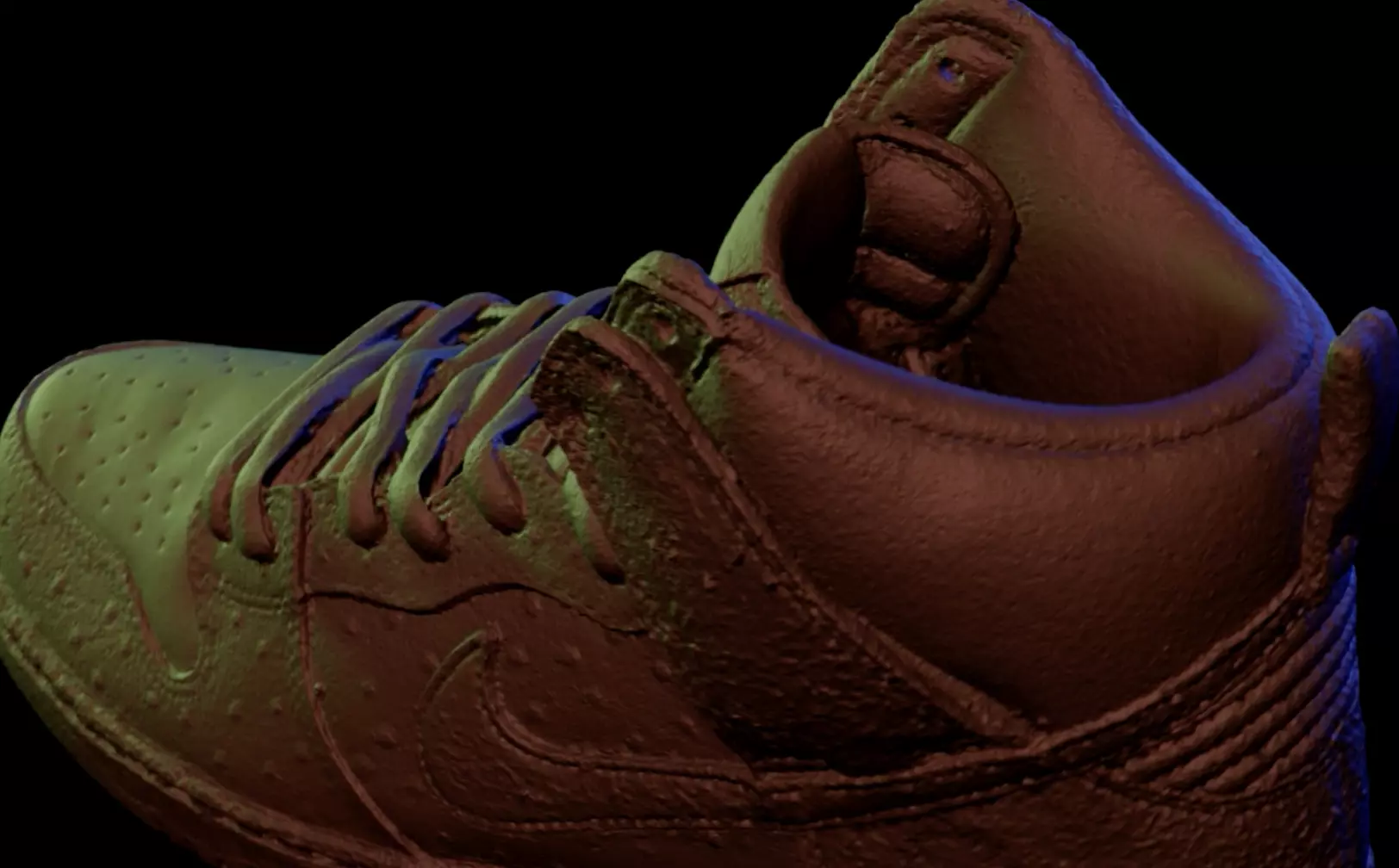 Highly detailed 3D model of the Nike SB Dunk High Strawberry  3D model_9
