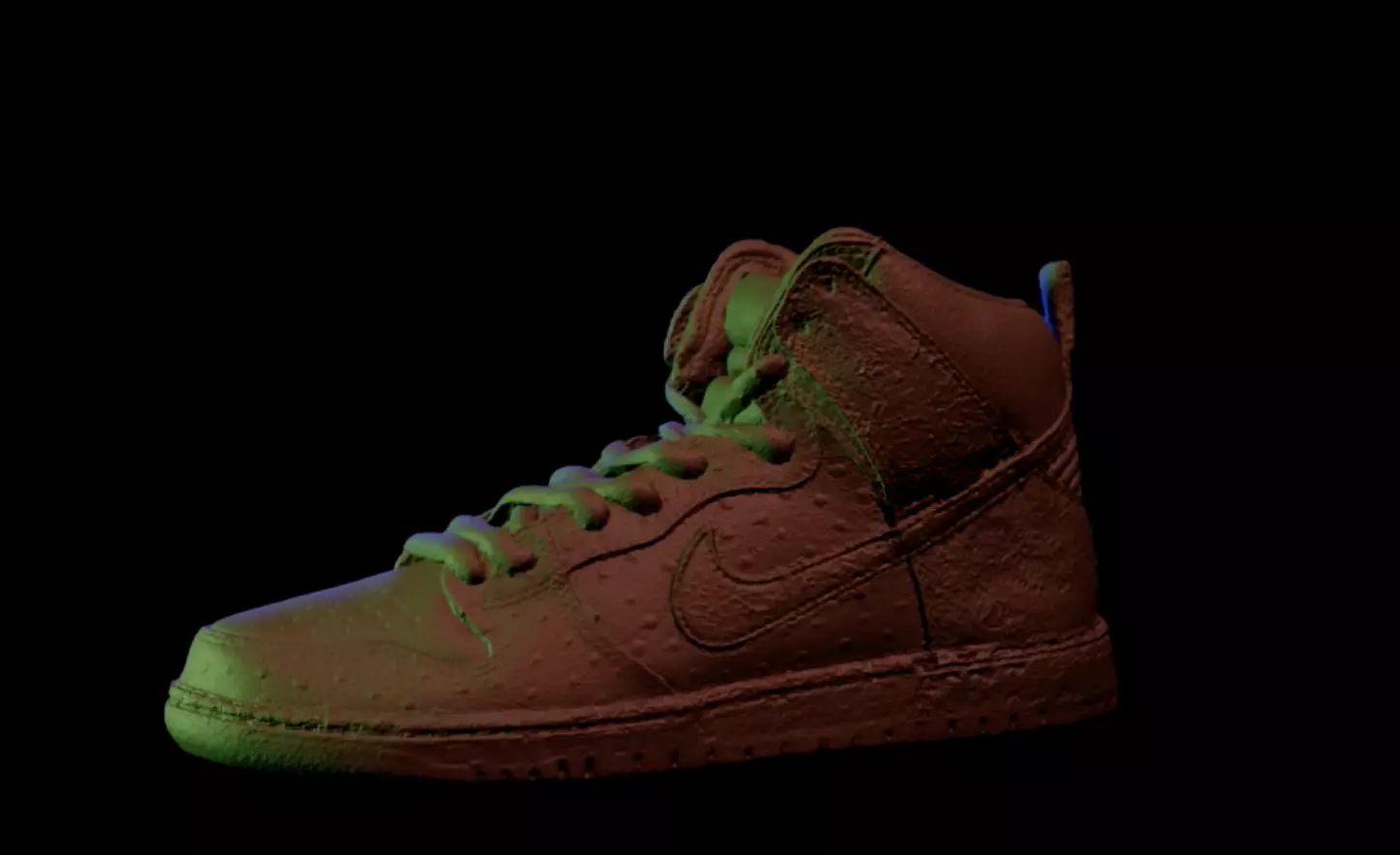 Highly detailed 3D model of the Nike SB Dunk High Strawberry  3D model_8