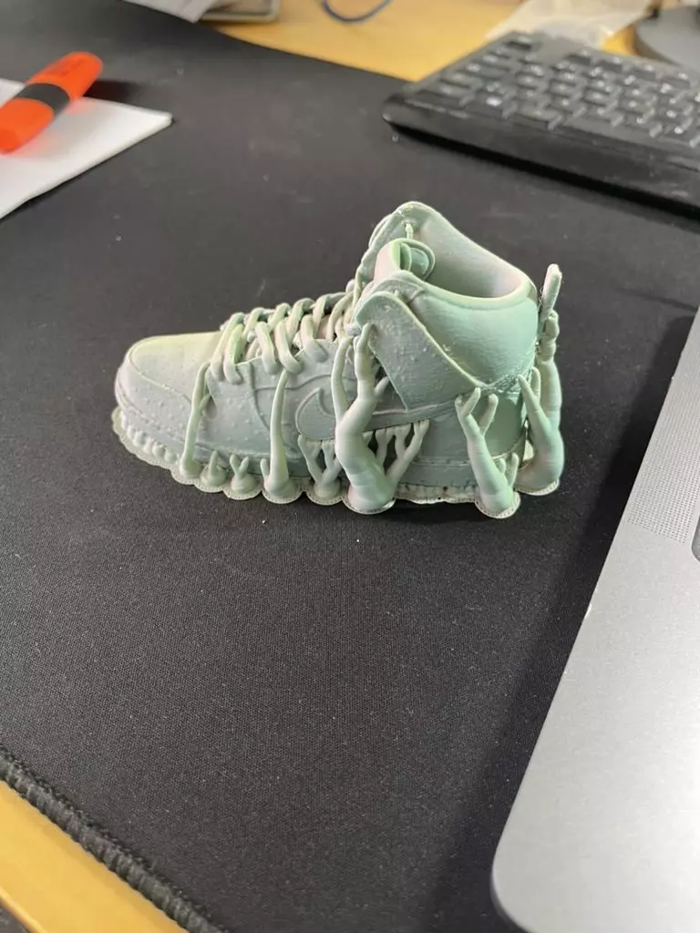 Highly detailed 3D model of the Nike SB Dunk High Strawberry  3D model_6