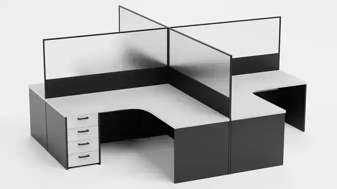 Cubicle V3 - Modular Office Workstation Unit