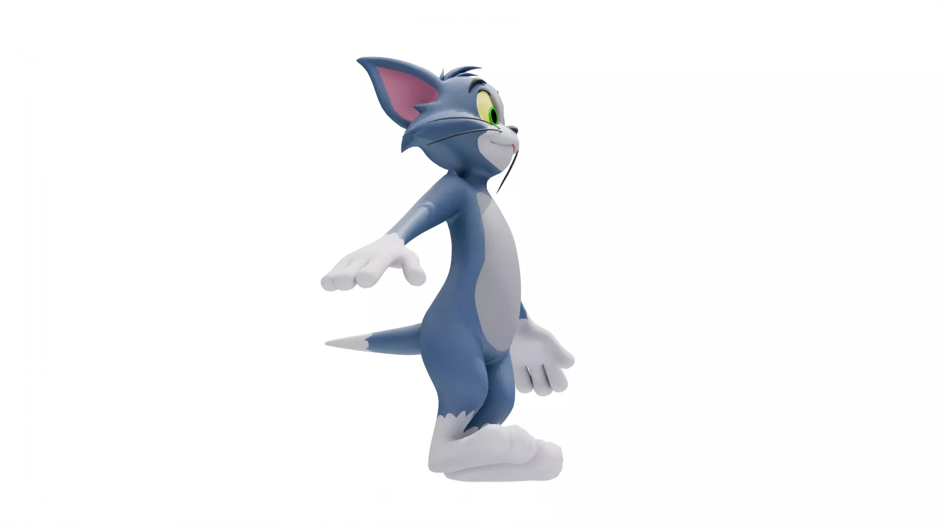 Tom Cat - Tom and Jerry Low-poly 3D model_7