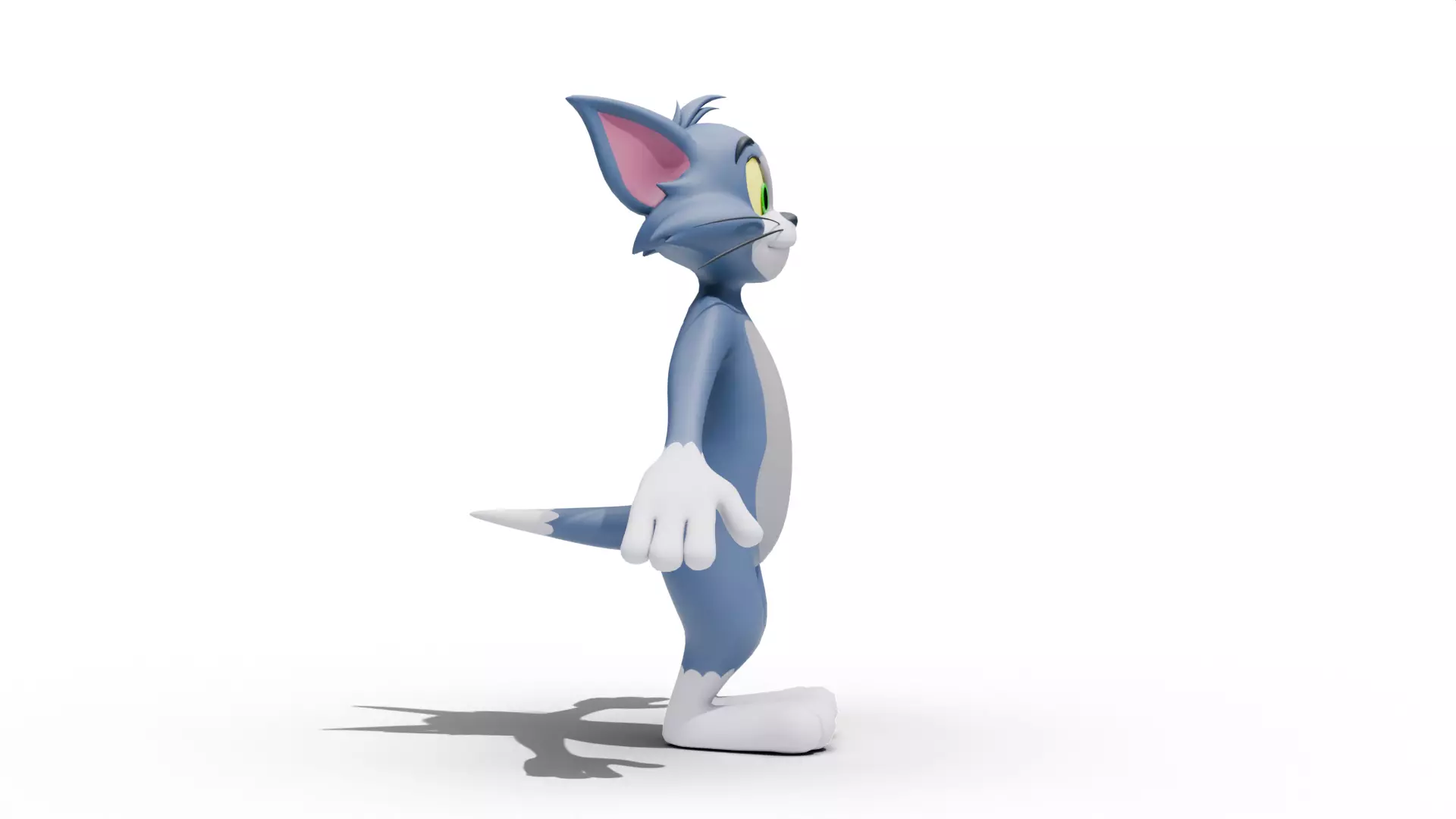 Tom Cat - Tom and Jerry Low-poly 3D model_4