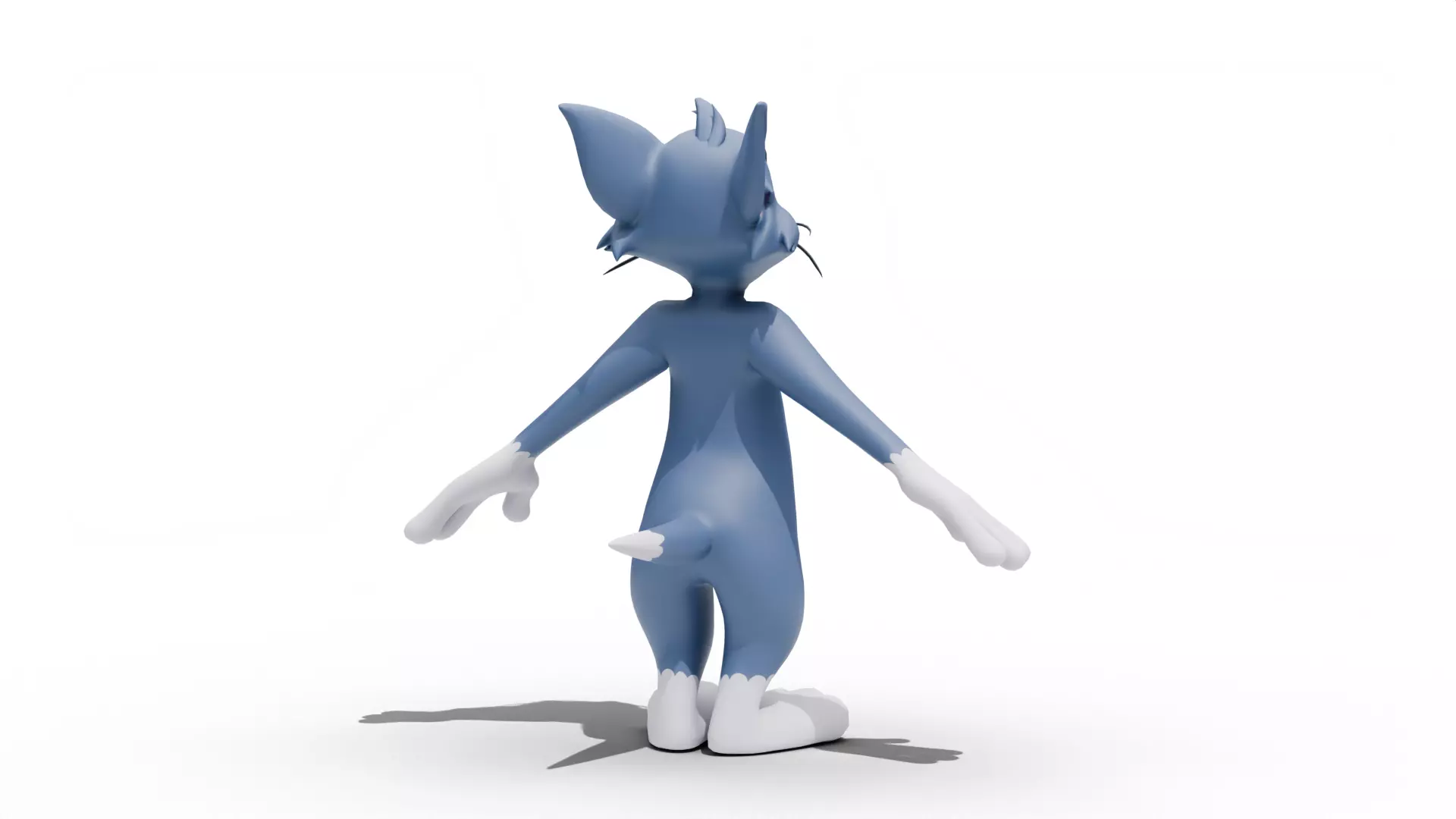Tom Cat - Tom and Jerry Low-poly 3D model_3