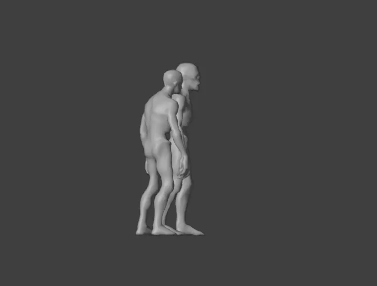 Hollowed Wanderer Low-poly 3D model_17