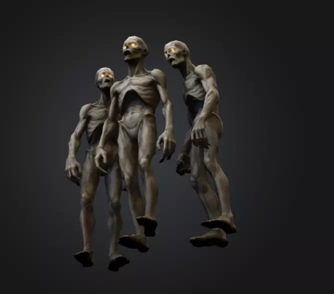 Hollowed Wanderer Low-poly 3D model_13