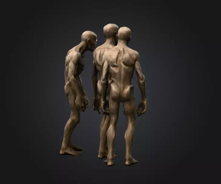 Hollowed Wanderer Low-poly 3D model_3