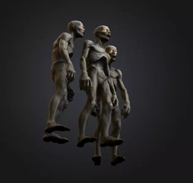 Hollowed Wanderer Low-poly 3D model_12