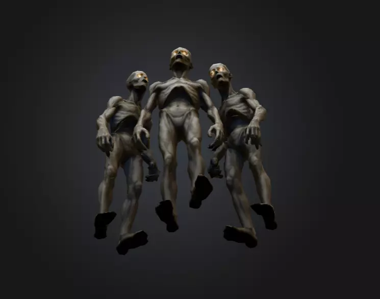 Hollowed Wanderer Low-poly 3D model_11