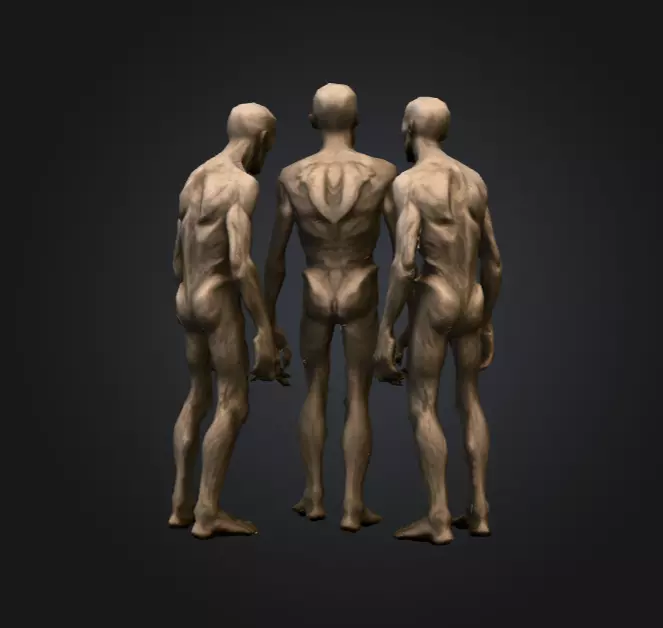 Hollowed Wanderer Low-poly 3D model_4