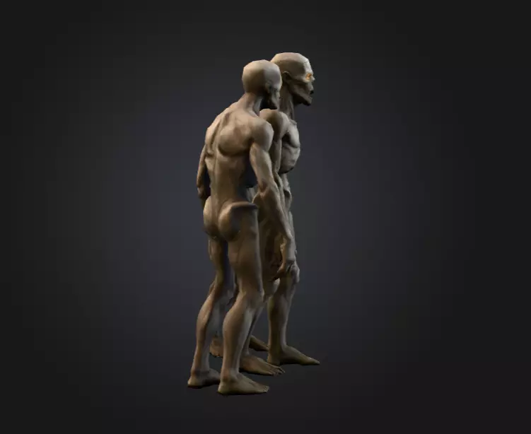 Hollowed Wanderer Low-poly 3D model_2