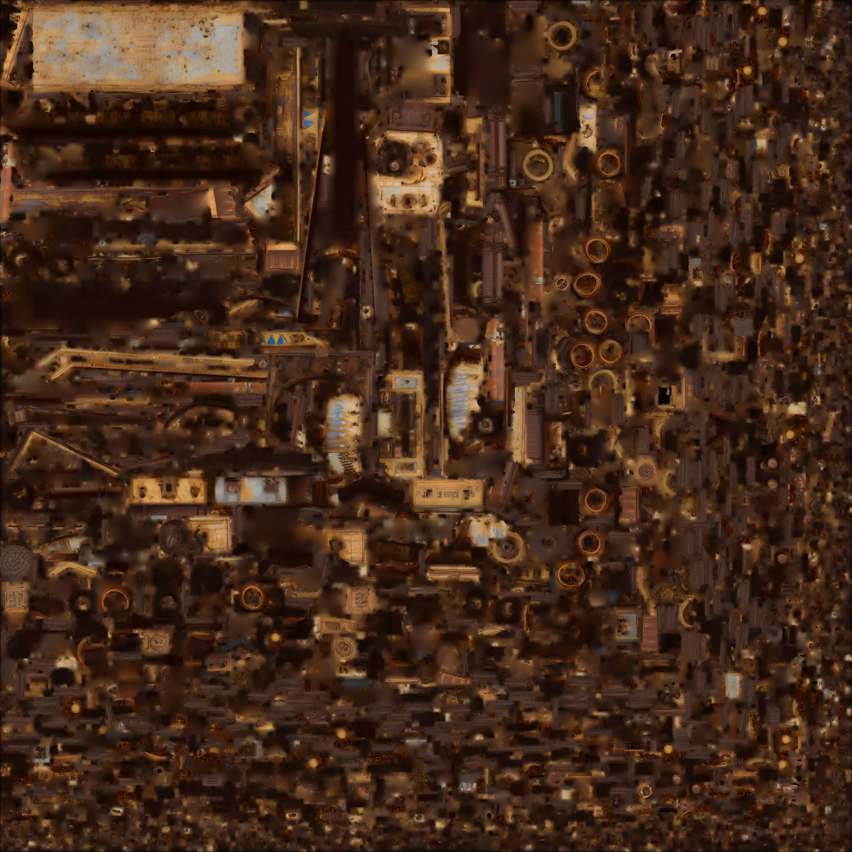 Rusted Post Apocalyptic Tank 3D Model War Torn Vehicle Low-poly 3D model_1