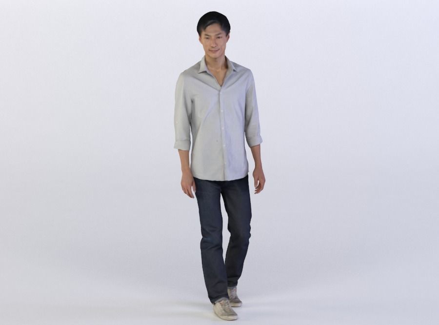 Lee 0452 Man walking 3D model