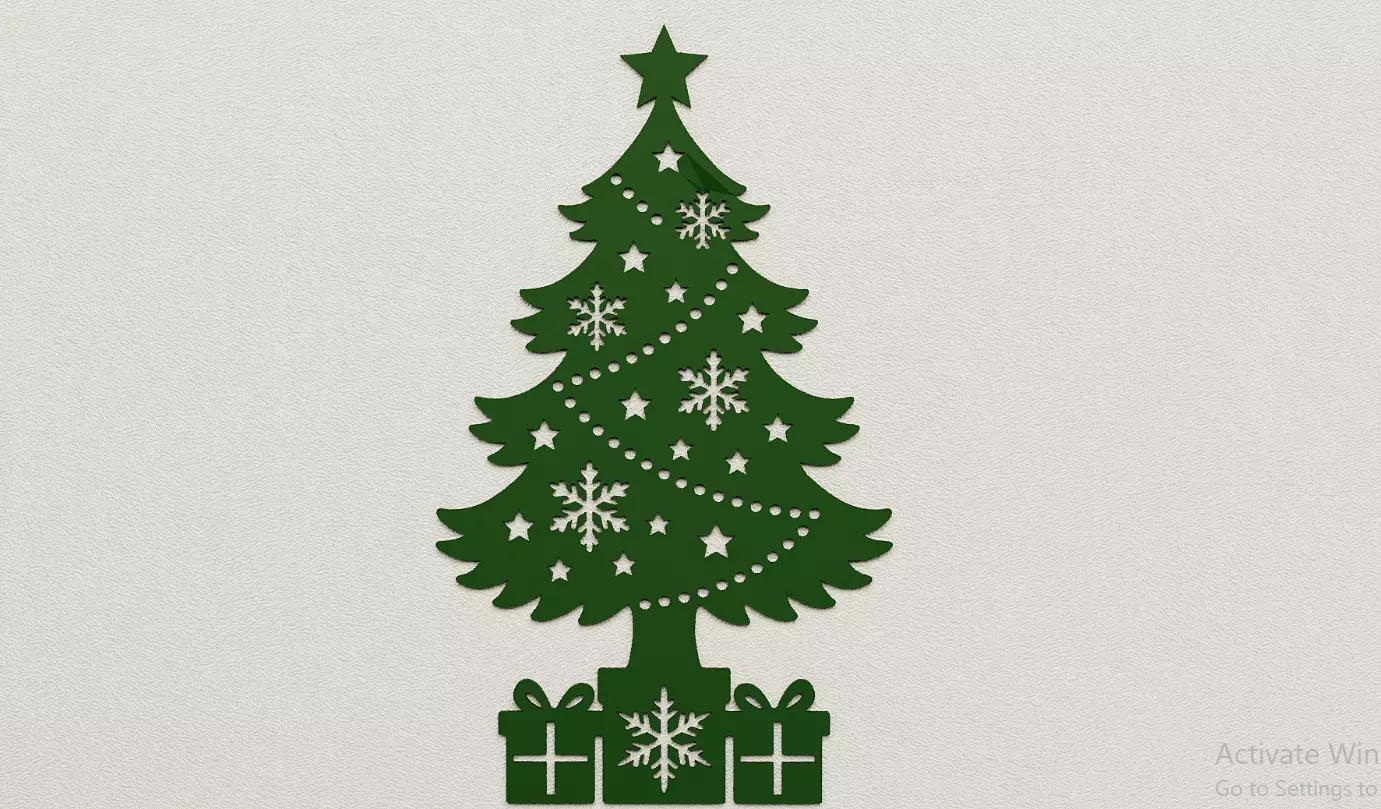 Christmas Tree Ornament Set Holiday Decoration 3D Models 3D print model_0