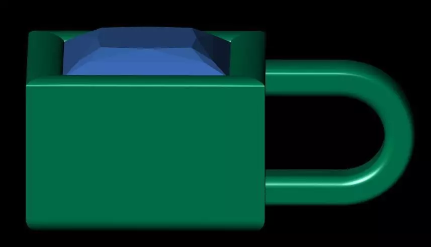 Princess Solitaire Pendant 3D print model_14