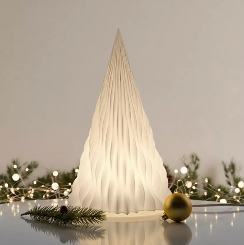 Elegant Christmas LED lamp Tree Centerpiece 3D print model_2