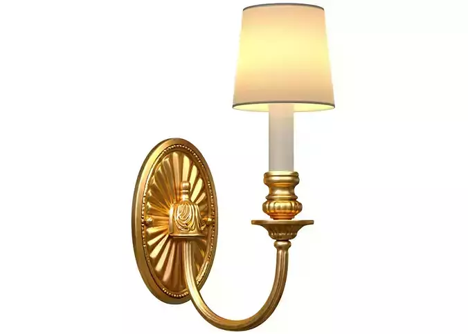 Golden wall lamp sconce in a classic style MARINER