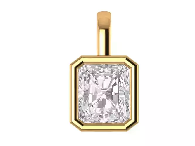 Radiant Solitaire Pendant