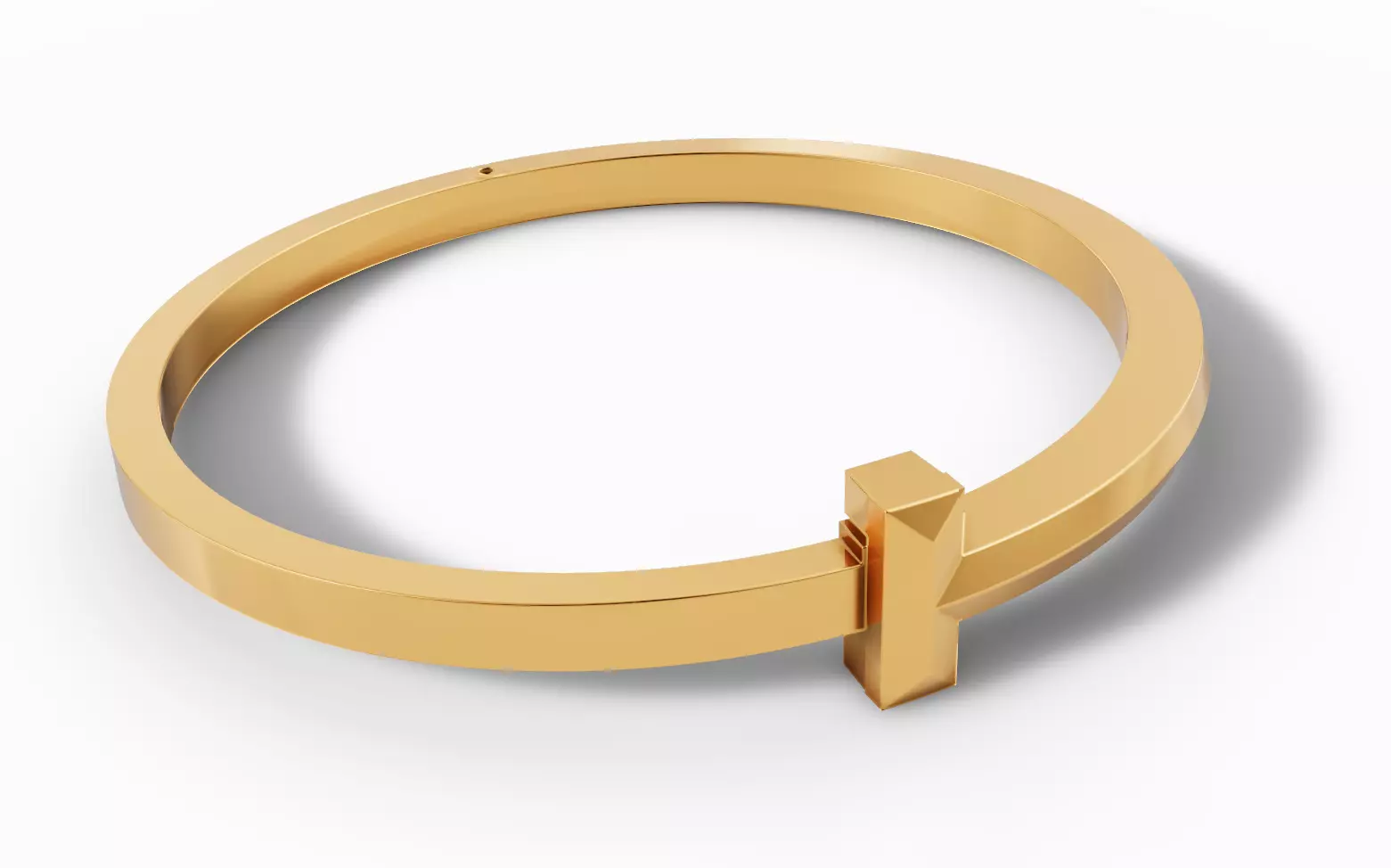 Tiffany T Style Ring Bangle Set 3D Model STL 3DM Cad File 3D print model_4