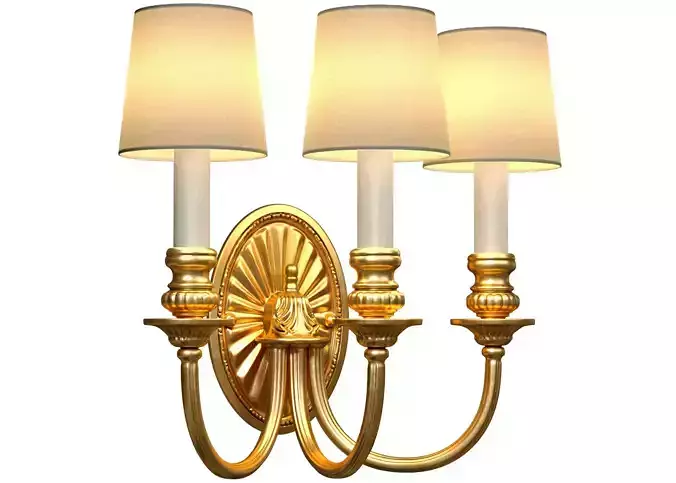 Gold sconce in a classic style MARINER wall lamp Light