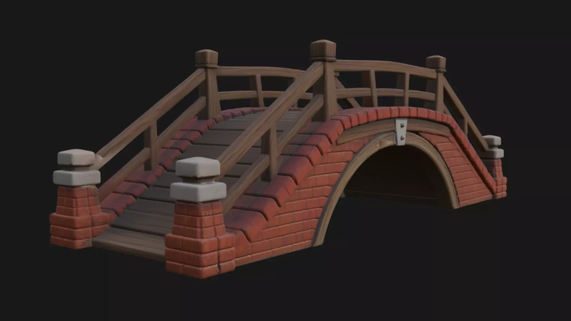 Realistic bridge 3d model 3D model_0