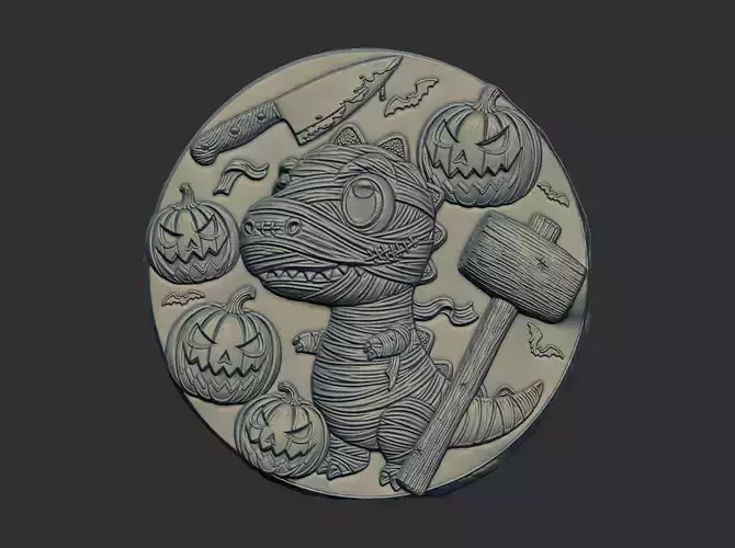 dino mummy cnc model