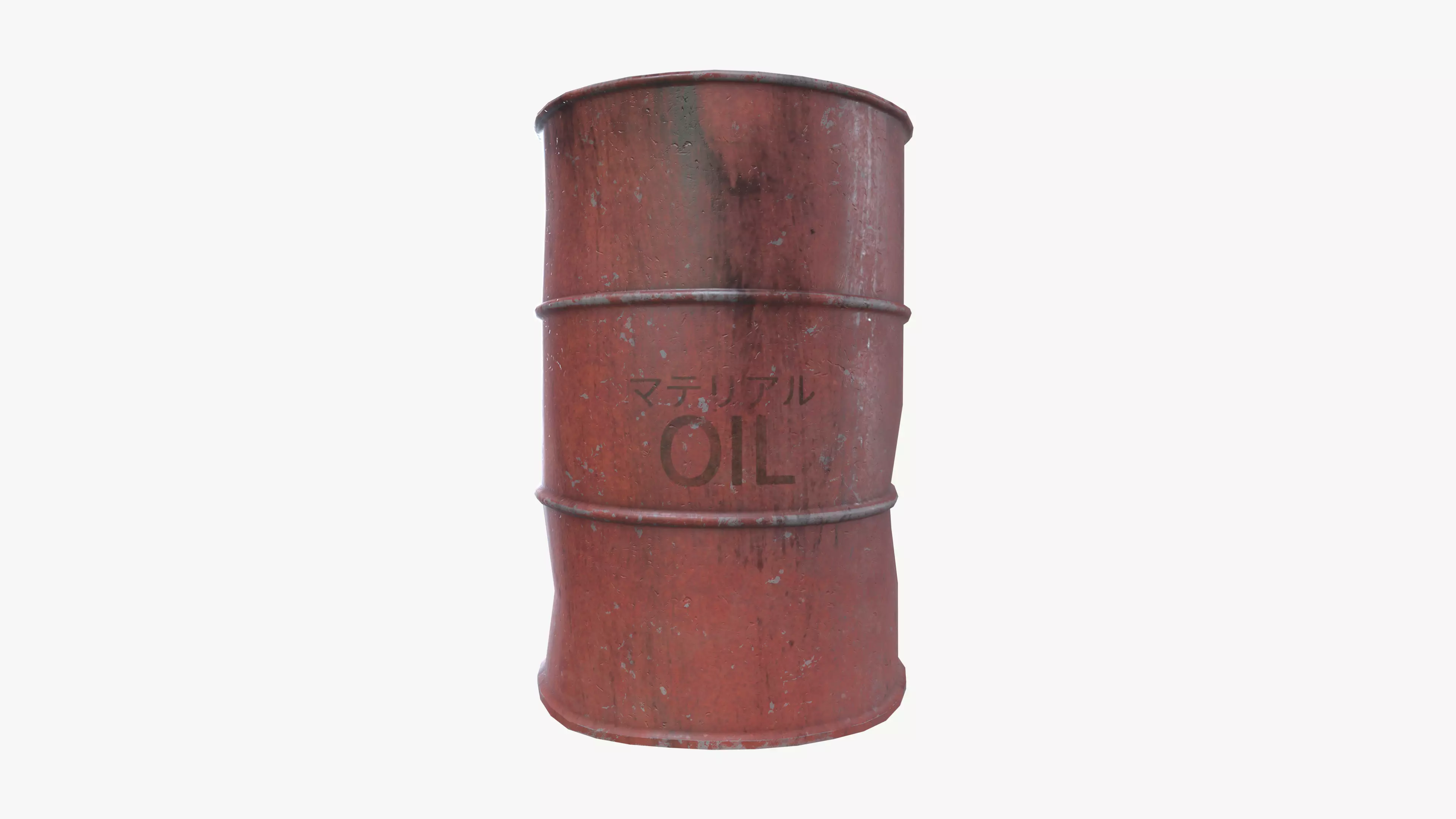 Rusty Oil Barrel 3D model