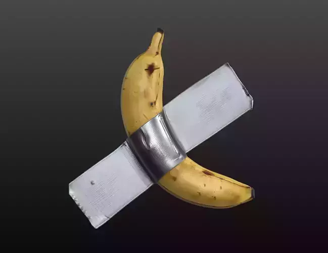Banana Art STL Contemporary Concept 3D