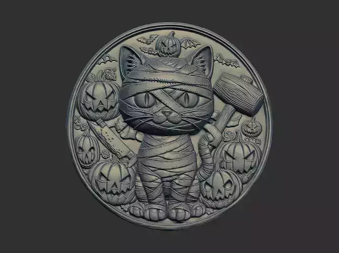 cat mummy cnc model 