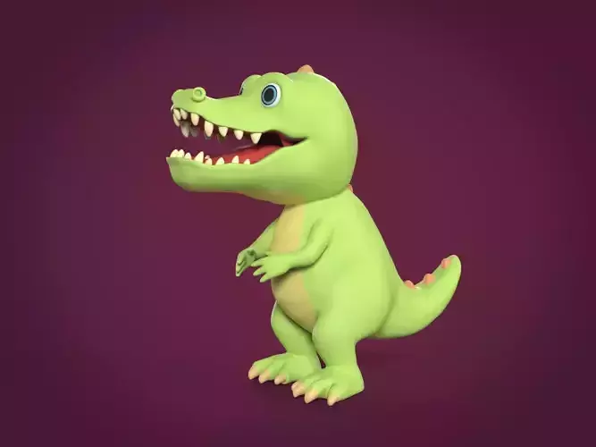 Cartoon Animal Characters - Crocodile Mascot - Dragon - Dinosaur