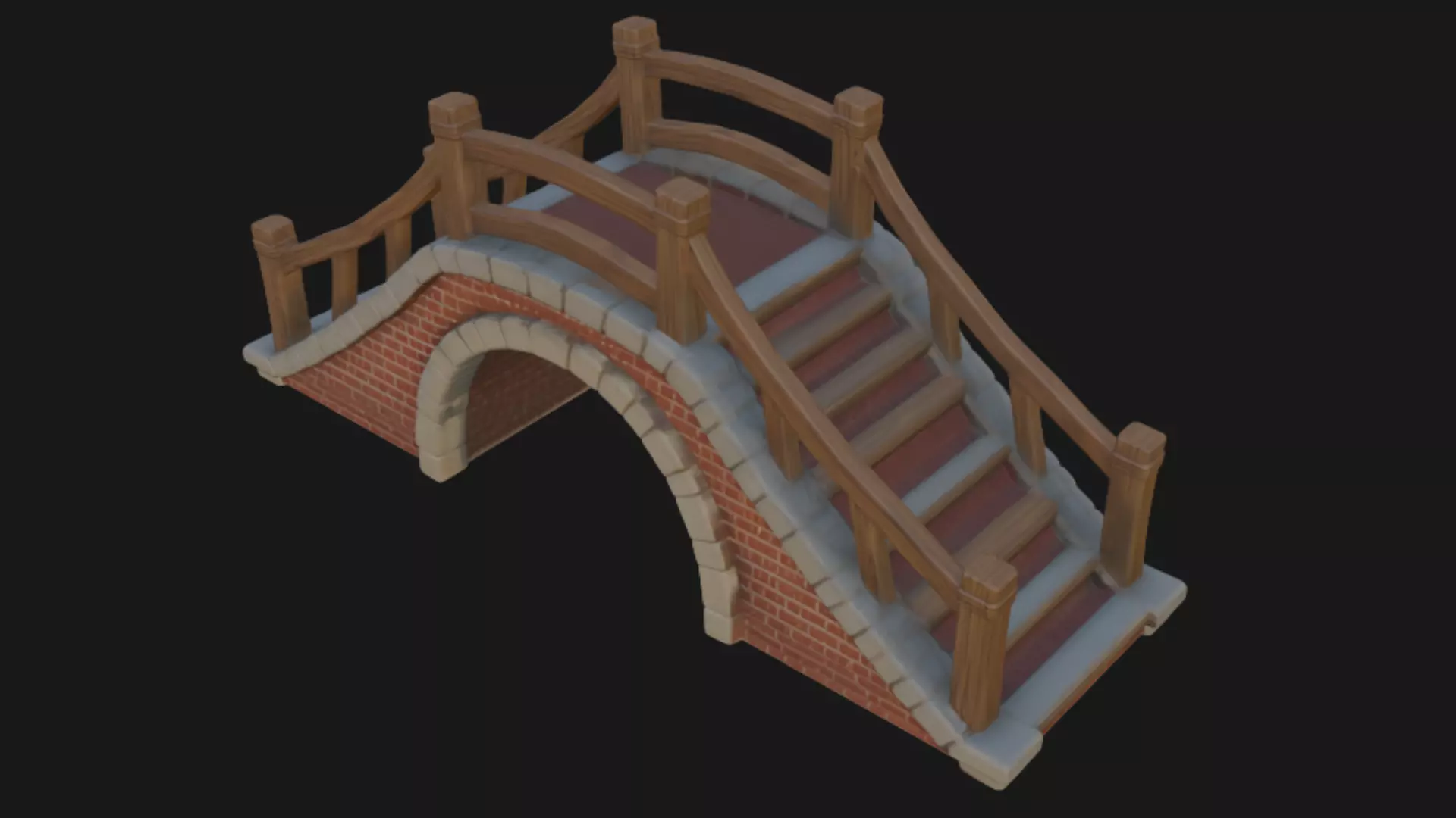 Realistic Bridge 3d Model 3D model_3