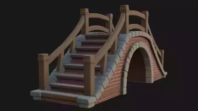 Realistic Bridge 3d Model 3D model