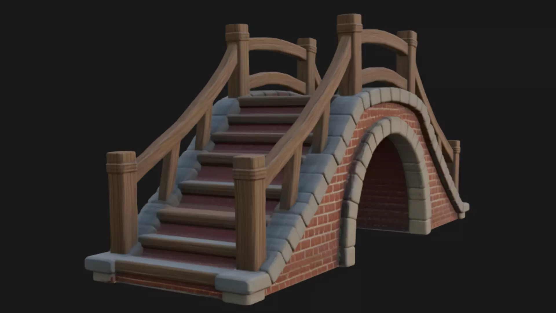 Realistic Bridge 3d Model 3D model_0