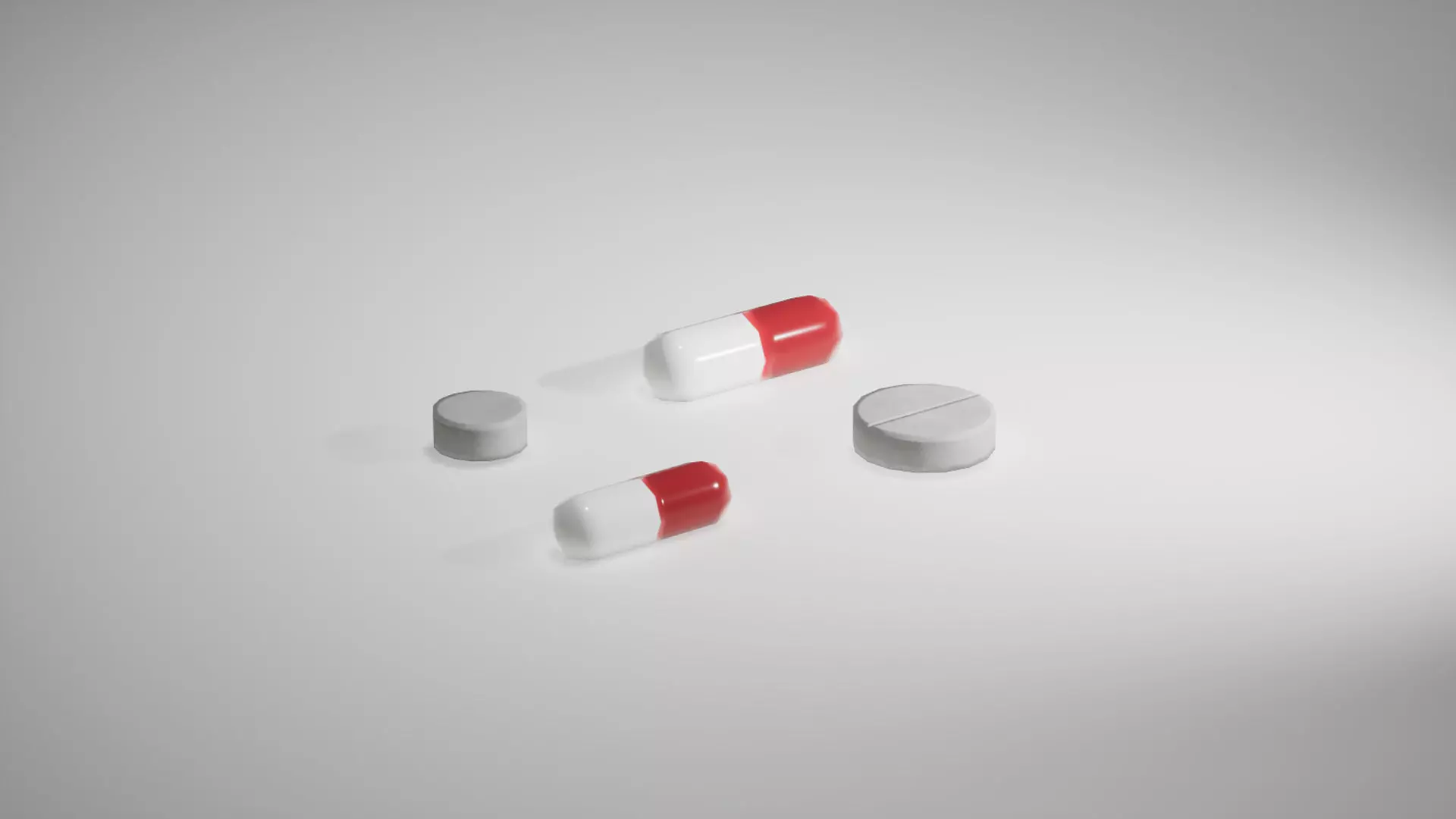 Pills Paack Low-poly 3D model_3