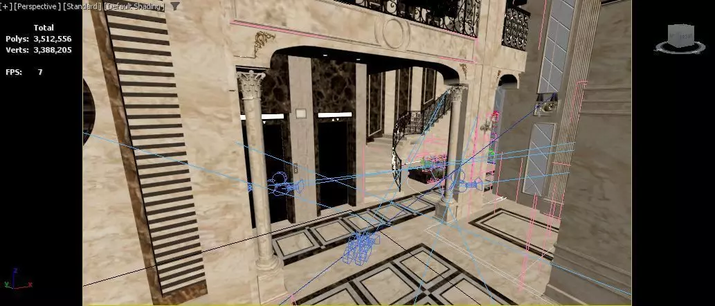 classic  Entrance 3D model_12