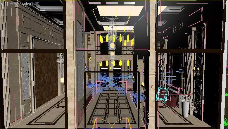 classic  Entrance 3D model_9