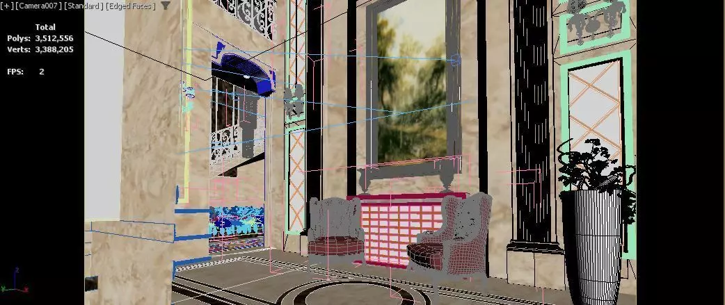 classic  Entrance 3D model_13