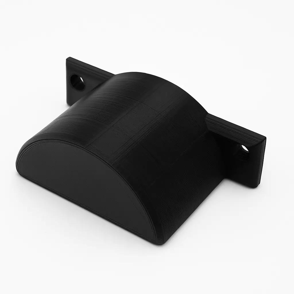 Wall Mounted Headphone Holder - Headset Stand 3D print model_1