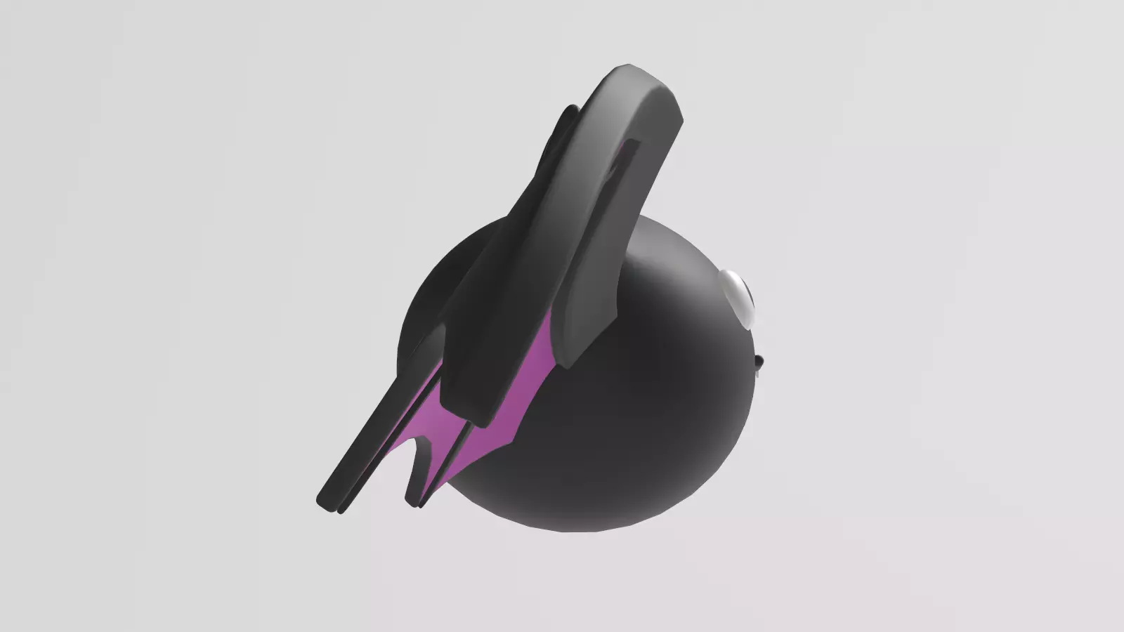 Stylized Low-Poly Cute Bat Low-poly 3D model_20