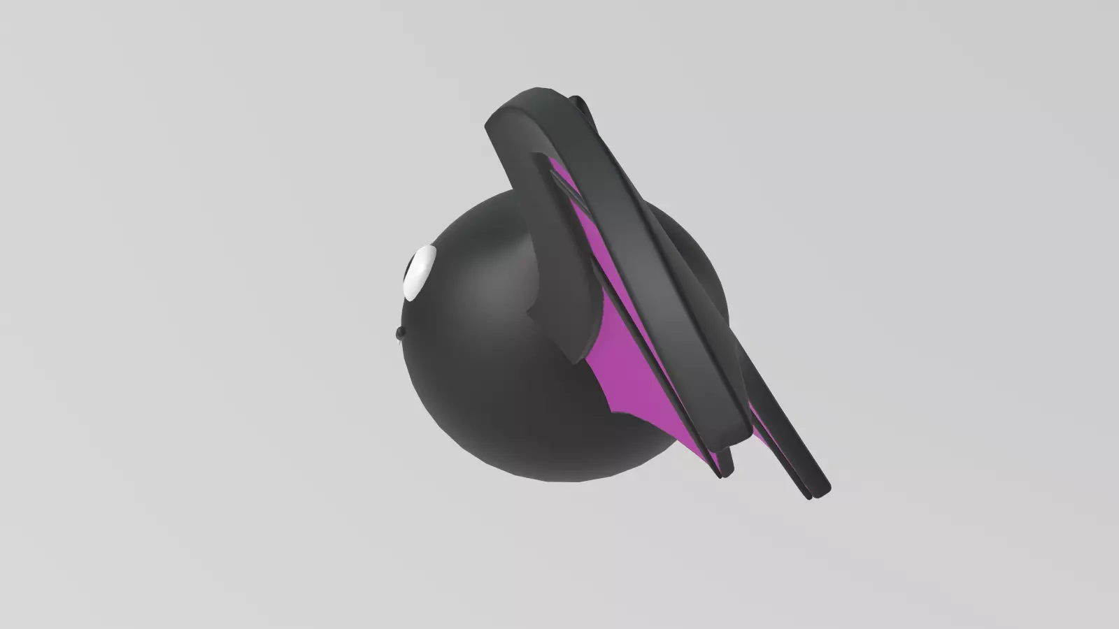 Stylized Low-Poly Cute Bat Low-poly 3D model_18