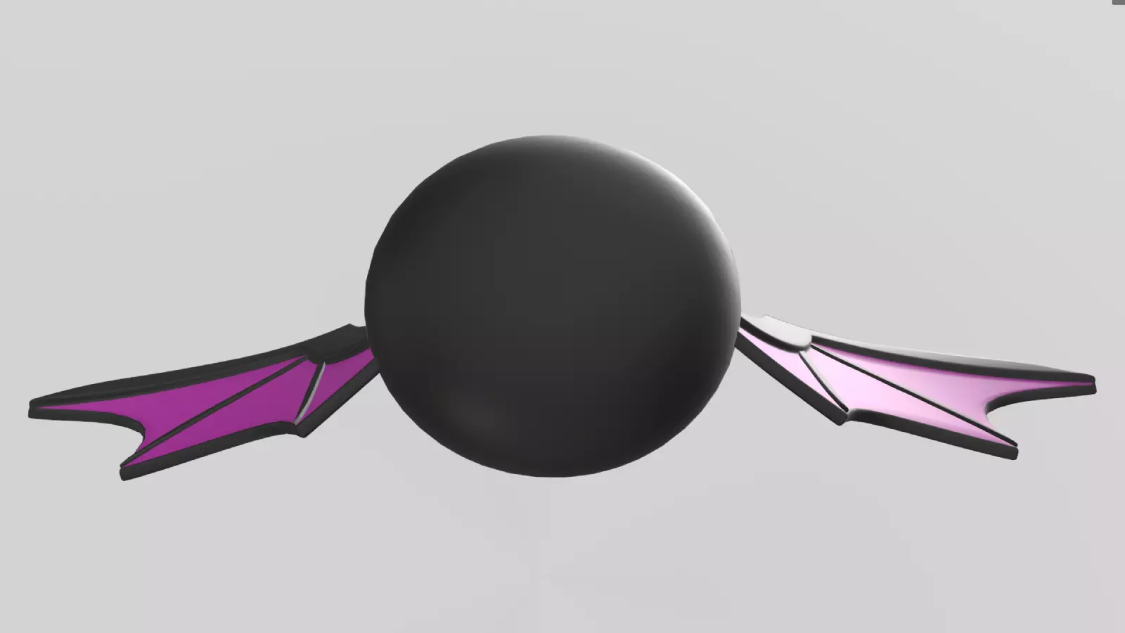 Stylized Low-Poly Cute Bat Low-poly 3D model_23