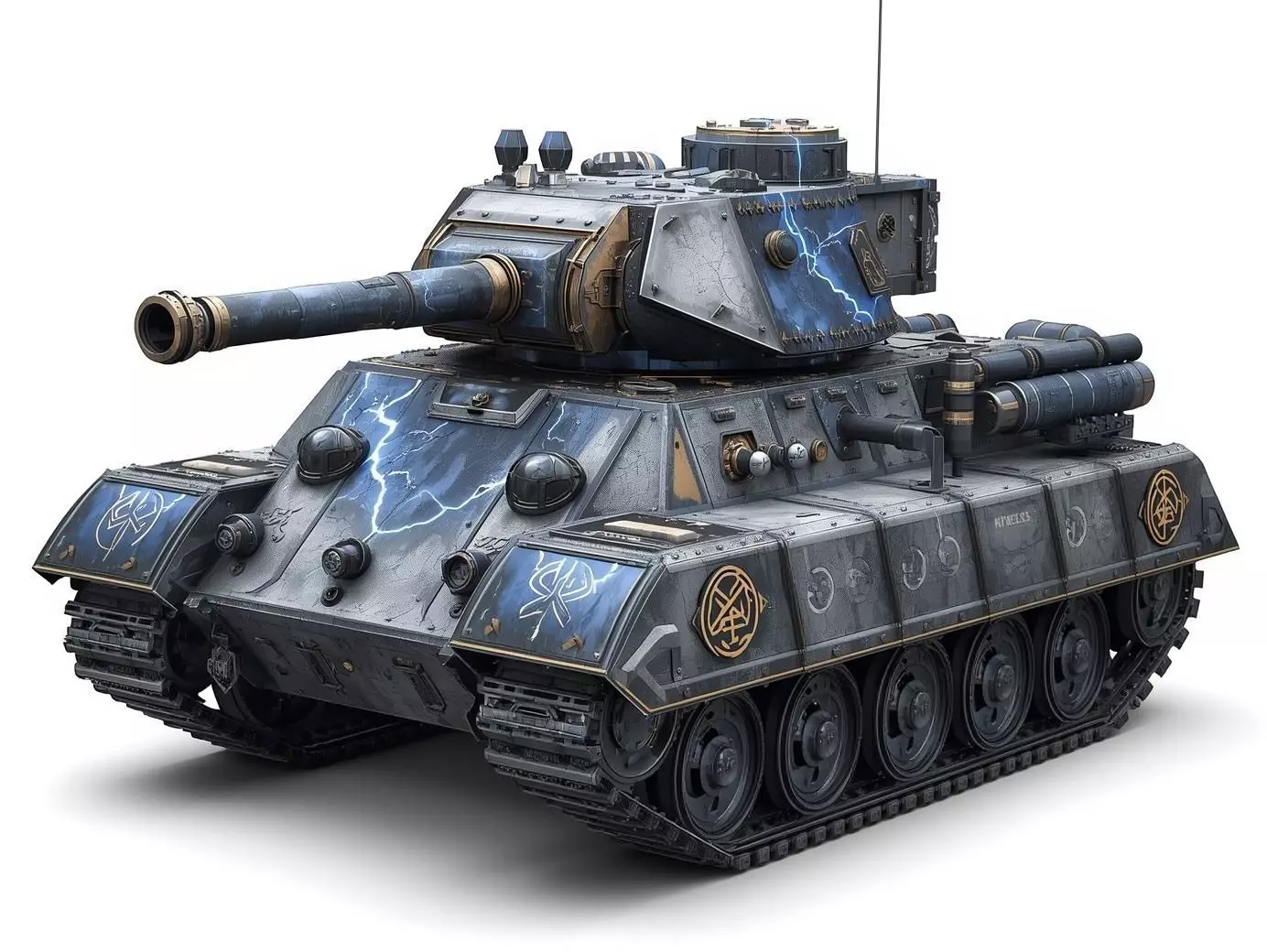 Thunder Strike Siege Tank 3D Model Mystical War Machine Low-poly 3D model_0